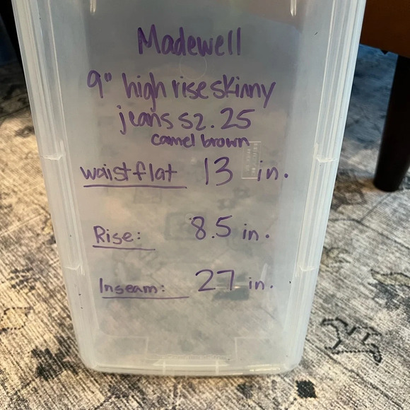 Madewell womens 9” hi rise skinny jeans size 25 - Picture 9 of 9